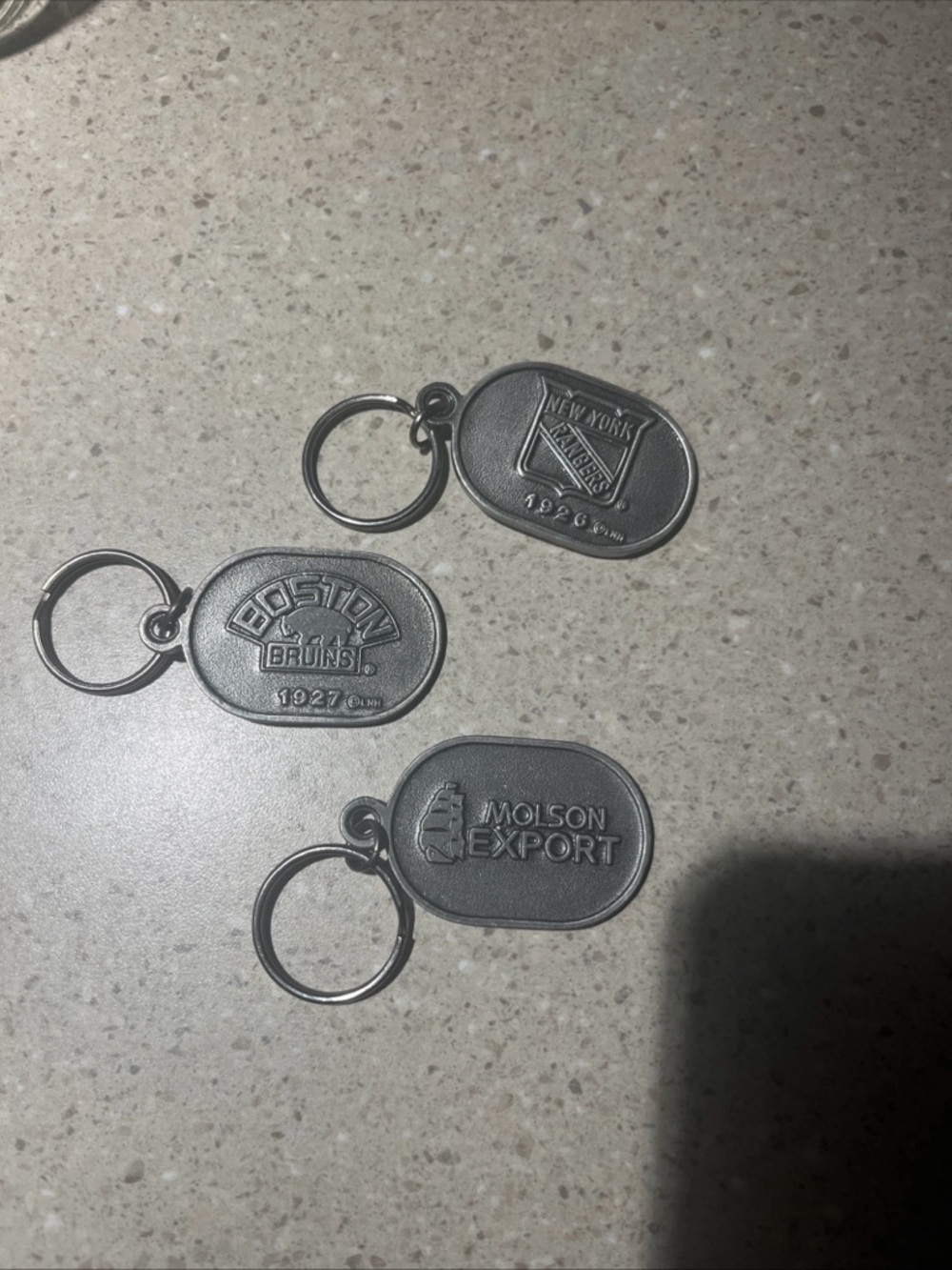 NHL Boston Bruins Silver-Tone Oval Keychain